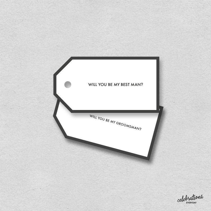 Printable Best Man Card Groomsman Card Gift Tag Will You Be Etsy Singapore