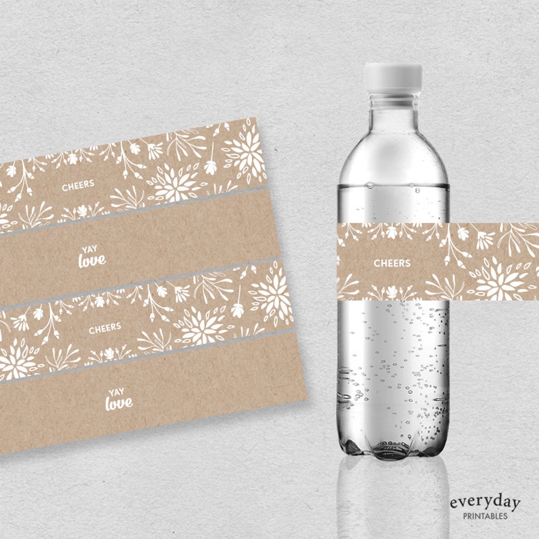 Printable Bridal Shower Bottle Label Bridal Shower Party - Etsy