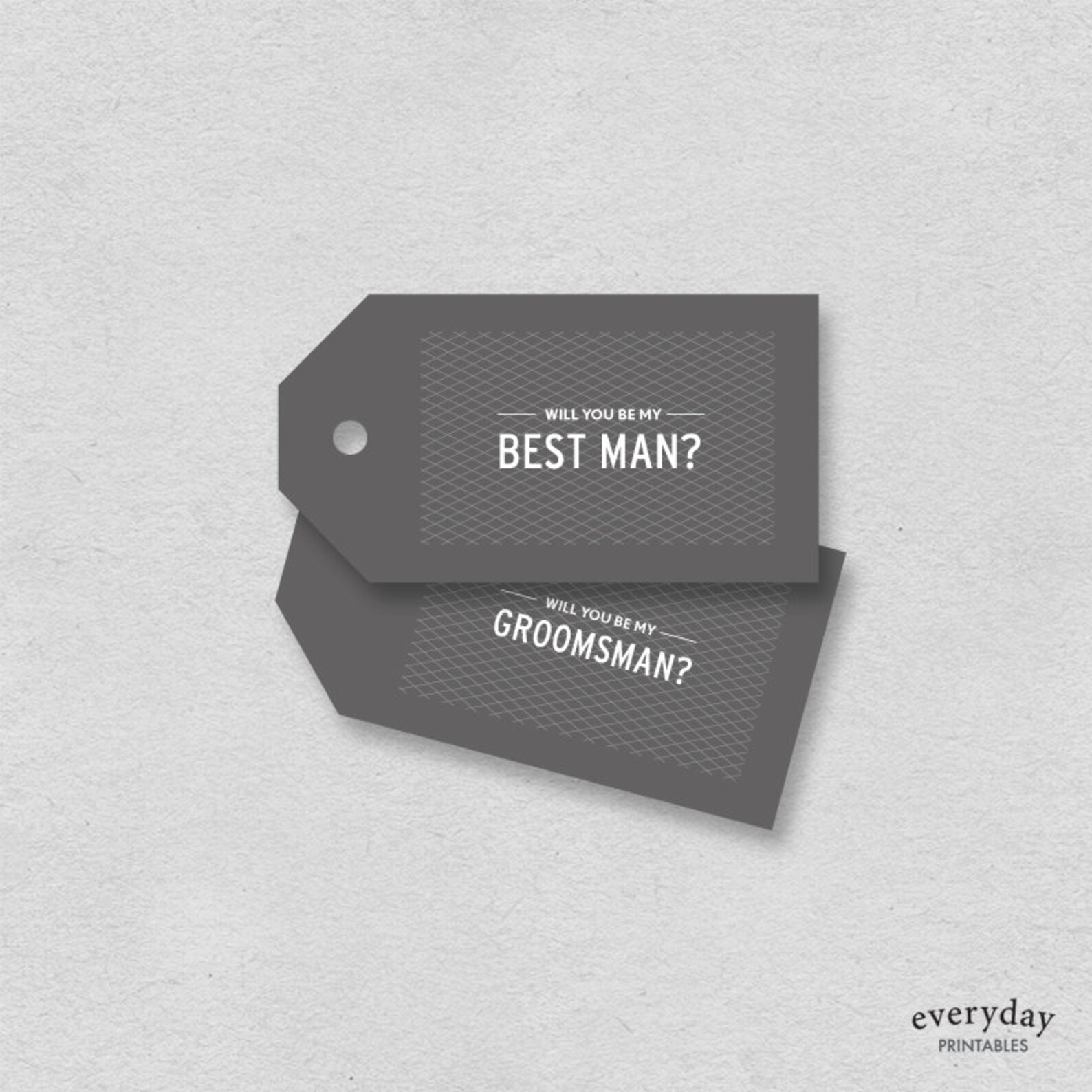 Best Man Card Groomsman Card Printable Gift Tag Will You Be My Best Man