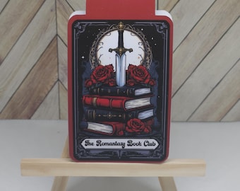 Romantasy Tarot Card Magnetic Bookmark, Book Club Gift, Cute Girly Reading Accessory, Planner & Journal Decoration, Bookish Stationery