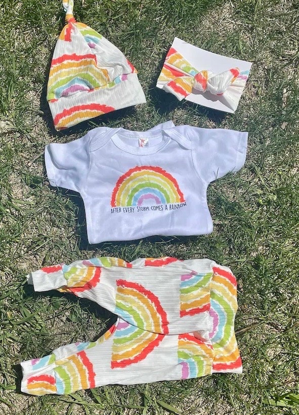 Rainbow baby boy outfit sale
