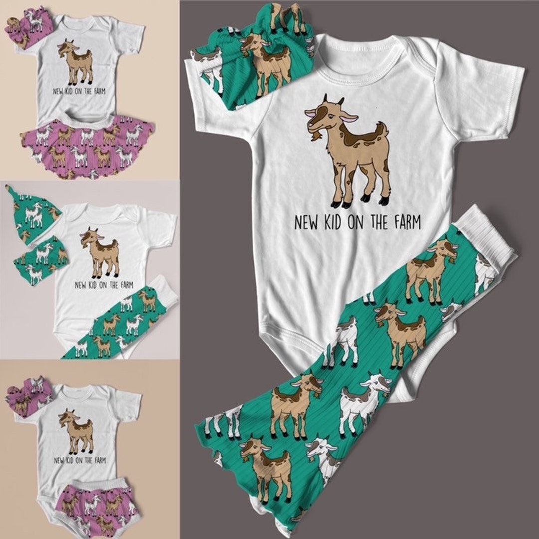Goat Onesie Outfit, New Kid on the Farm, Baby Goat, Coming Home Outfit
