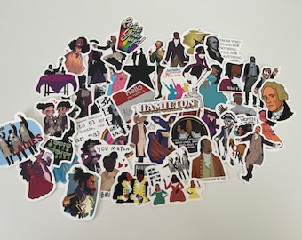 Hamilton sticker packs- inspired by the musical Hamilton- packs of 24 or 48