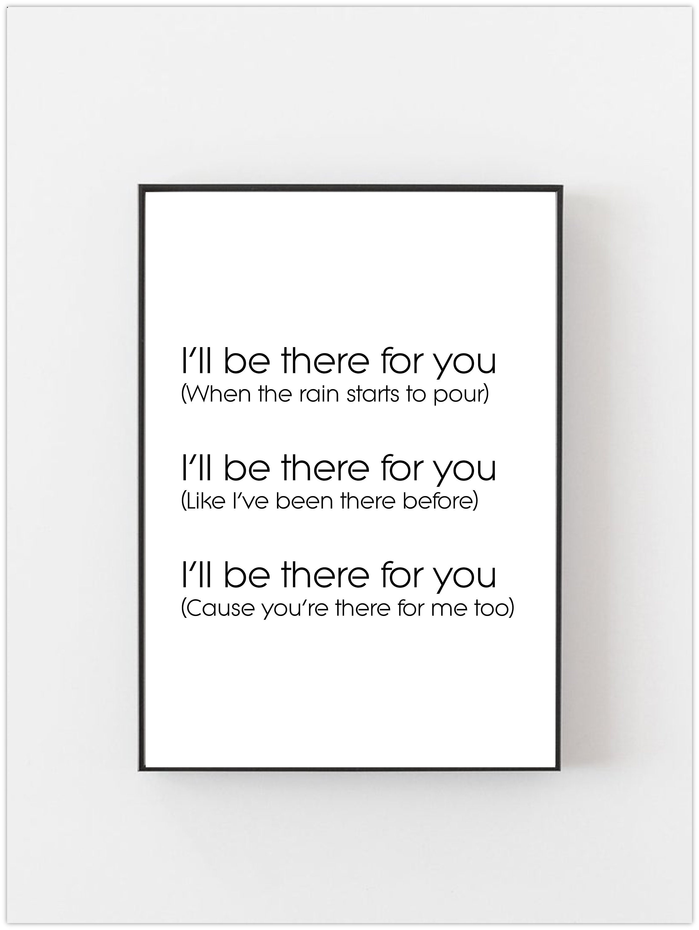 Printable Friends Tv Show Printable Friends Quote Digital - Etsy UK