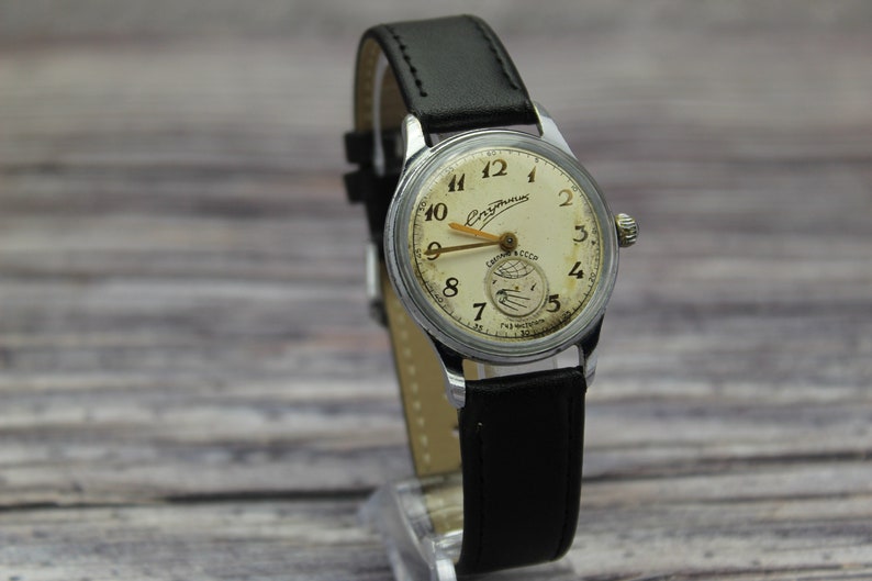 Original Rotate Glob SPUTNIK Mens Watch Gchz USSR 1950s - Etsy