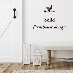 Rustic Gate Handles (set of 2) Black, Farmhouse, Cast Iron, Barn Door ...