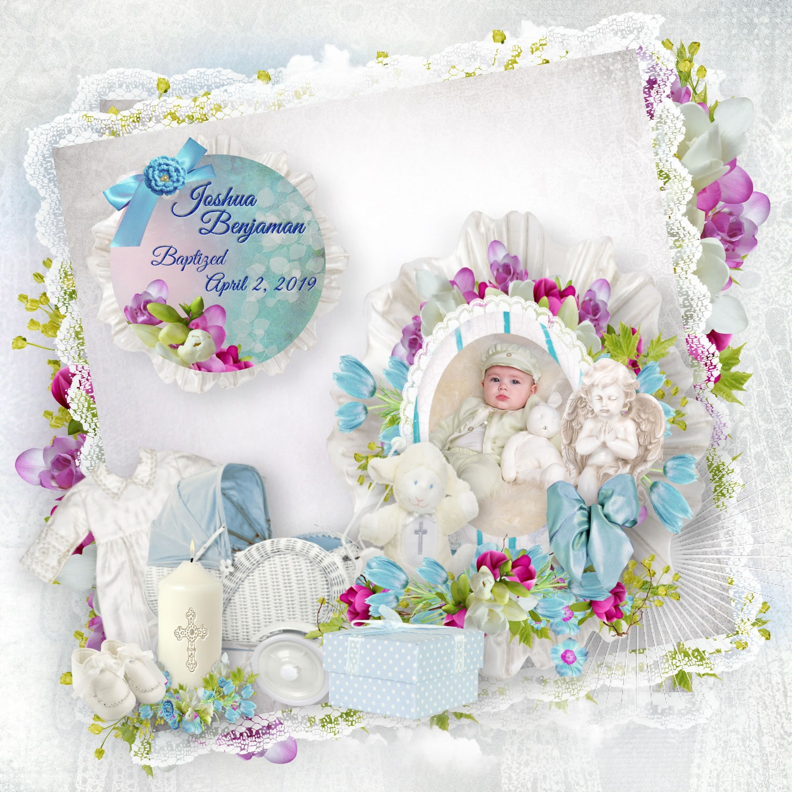 Baby Christening Keepsake Pillow Baby Baptism Keepsake Baby Etsy