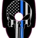 THIN BLUE LINE Flag Skull Magazine Base Plate Stickers - Etsy