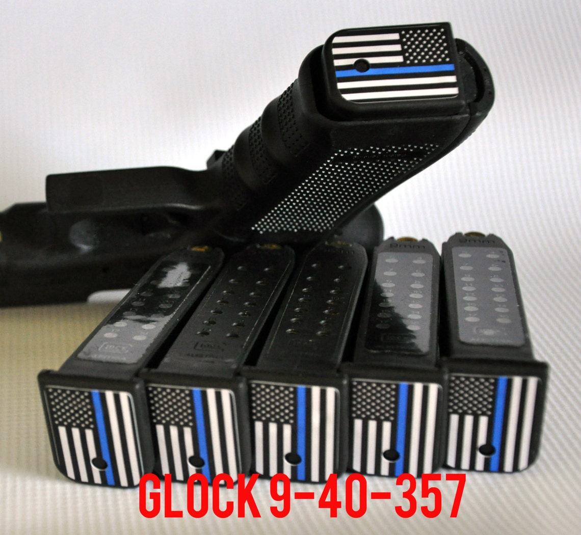 THIN BLUE LINE Flag Magazine Base Plate Stickers - Etsy