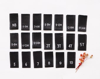 Clothing Size Labels Etsy
