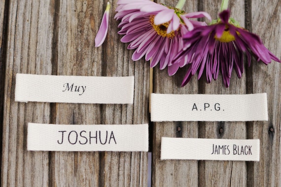 Custom Cotton Twill Clothing Labels Include Your Own Text - Etsy