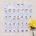 Printed Satin Size Tabs-For Childrens/Baby Clothing-White Labels w/ Black Letters-Center Fold - 0.375" (W) x 0.75"(H) Folded Size