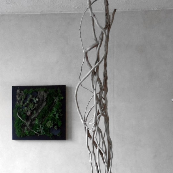 Sculpture lierre, ivy sculpture, sculpture bois, wood carving, sculpture branche , sculpture branch, design vegetal, green