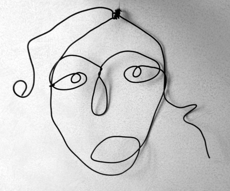 Sculpture Wire, Wire, Wire, Wire Face of Iron Sculpture Face Etsy Australia