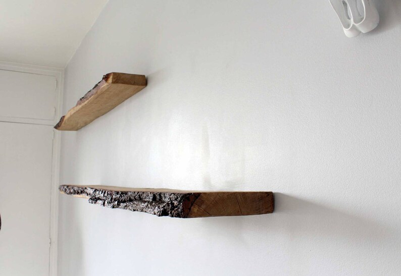 Wooden Shelf, Oak Shelf, Bark Shelf, Raw Wood, Board, Library, Shelf