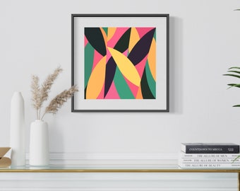 Colorful, Abstract Giclee Wall Art Prints for Framing, Available in three sizes, Square, Limited Edition, Original Art Prints.