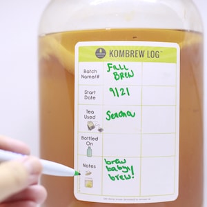 KombrewLog Home-Brewing Note-Keeping Label