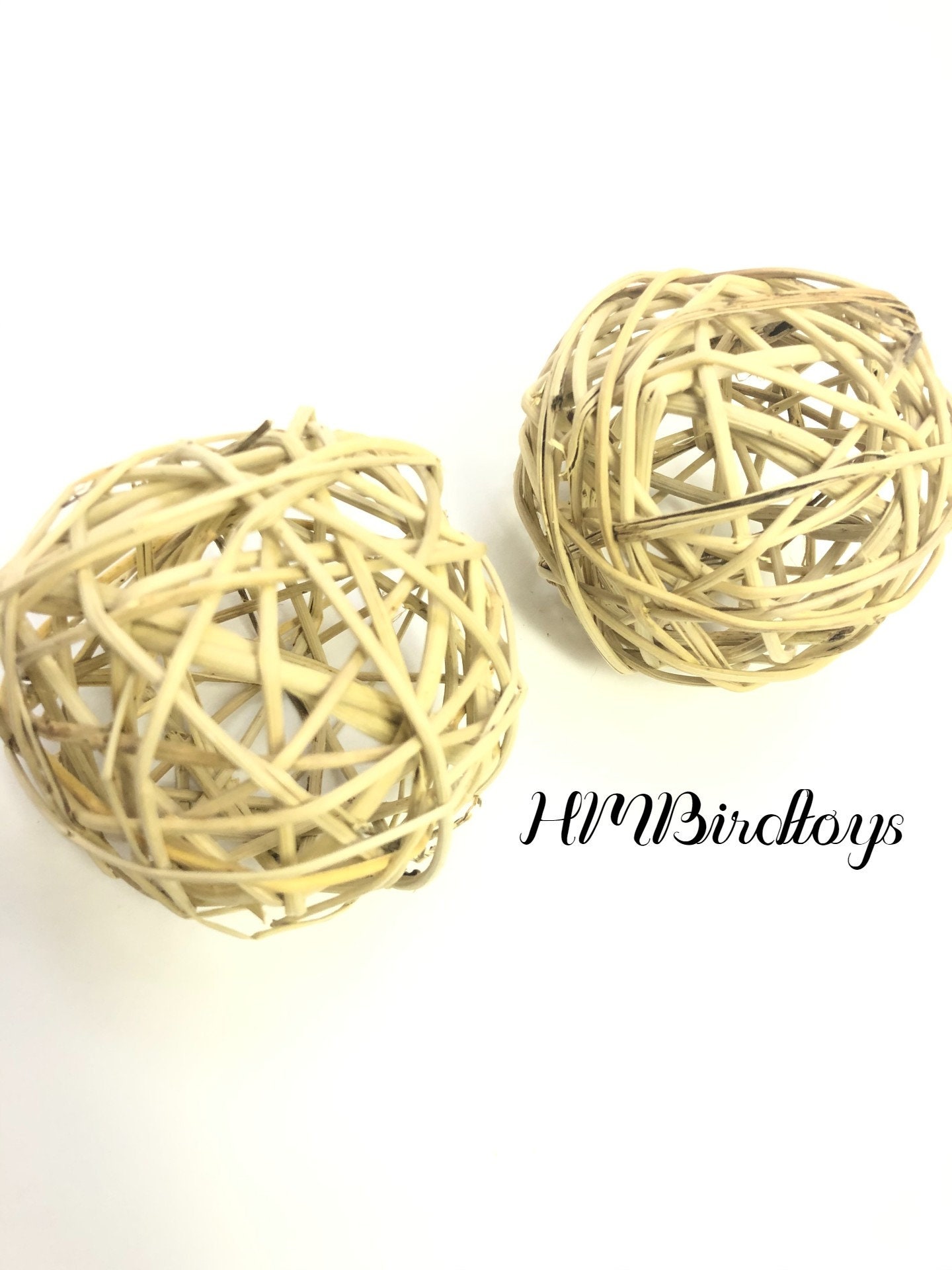 8cm Vine Ball Bird Toy Parts Parrot Toy Parts Bird Toy Etsy