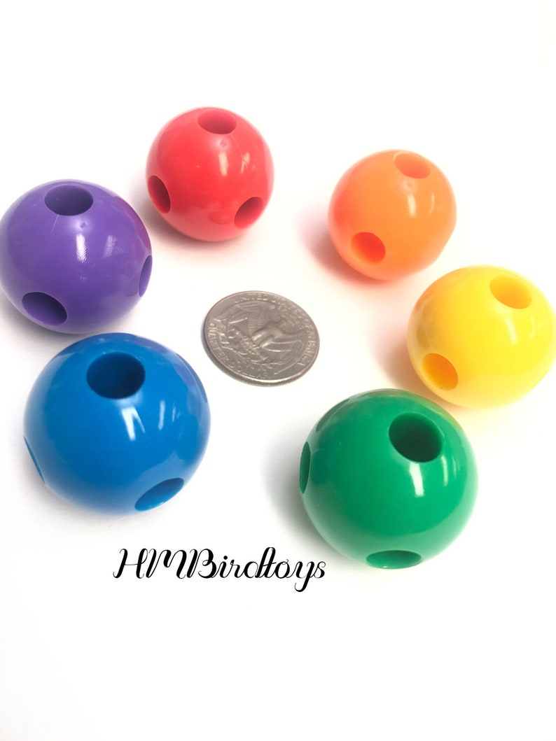 Foraging Bead 1pc/6pc Bird Toy Parts Parrot Toy Parts Etsy