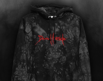 Embroidered "Dead Inside" Champion Tie-Dye Hoodie Inspired by Resident Evil "You Are Dead"