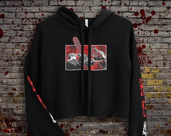 RE4 Leon Knife Parry Crop Hoodie