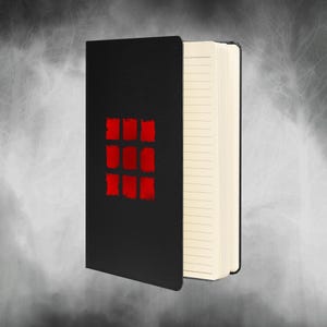 SH2 Red Squares Save Point Hardcover Journal