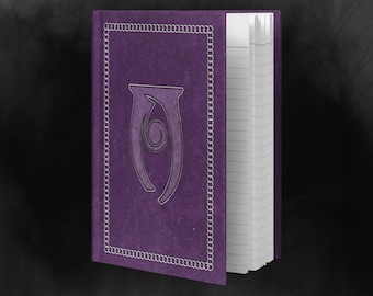 Diario de tapa dura del tomo de conjuración de hechizos