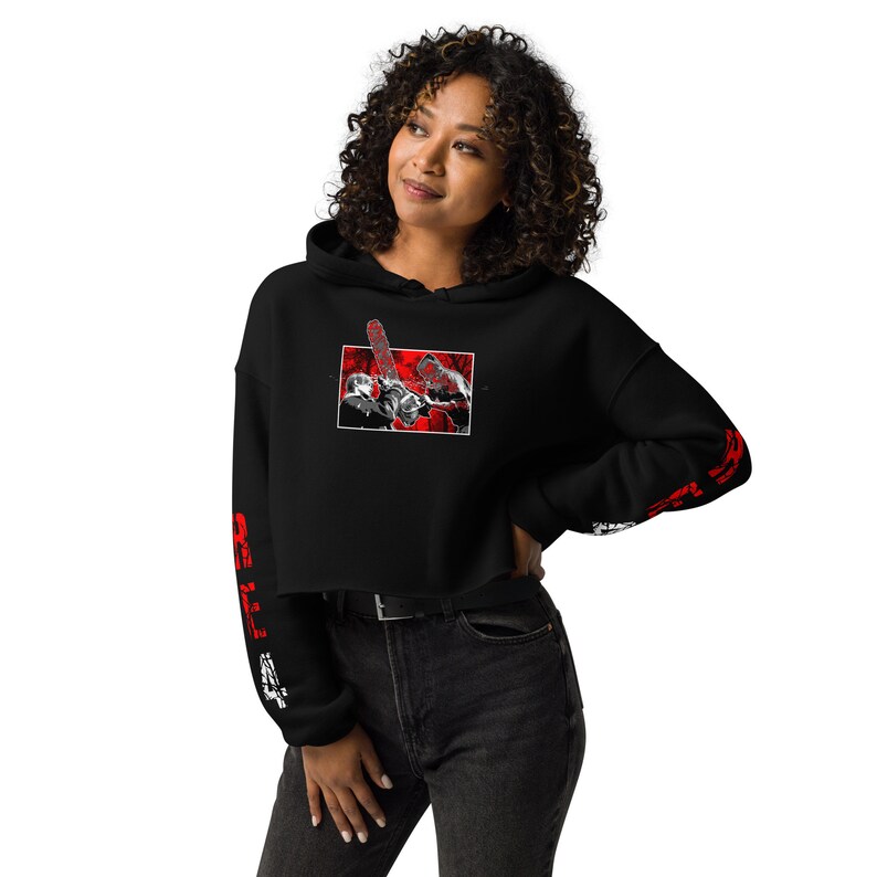 Resident Evil 4 Chainsaw Crop Hoodie