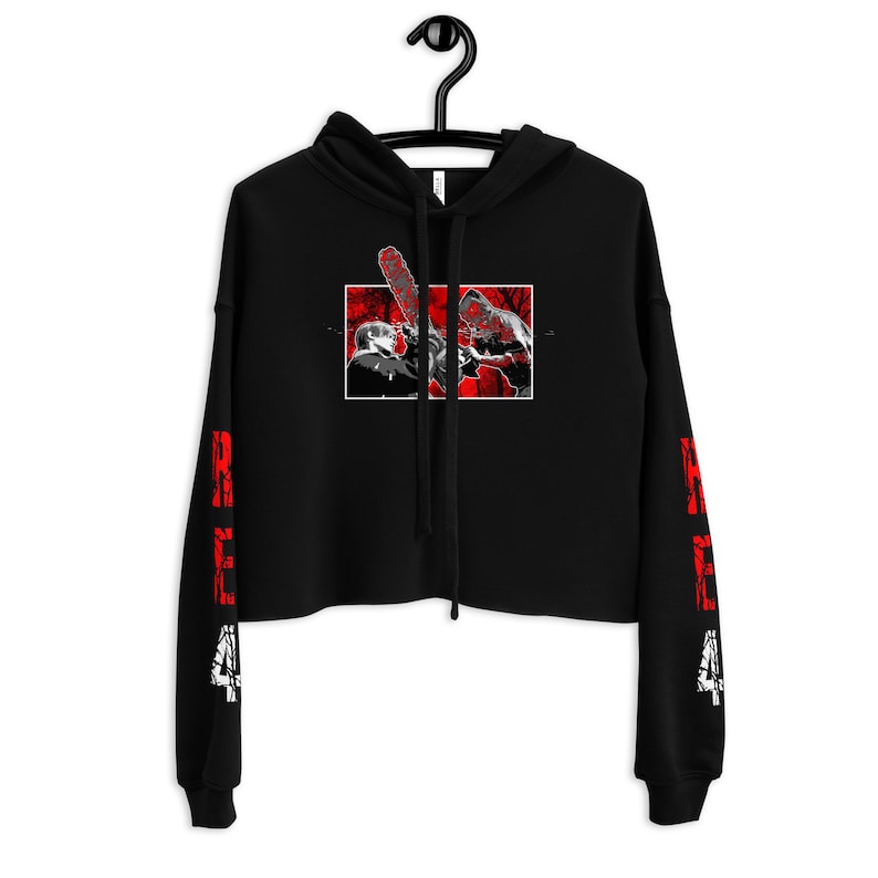 Resident Evil 4 Chainsaw Crop Hoodie