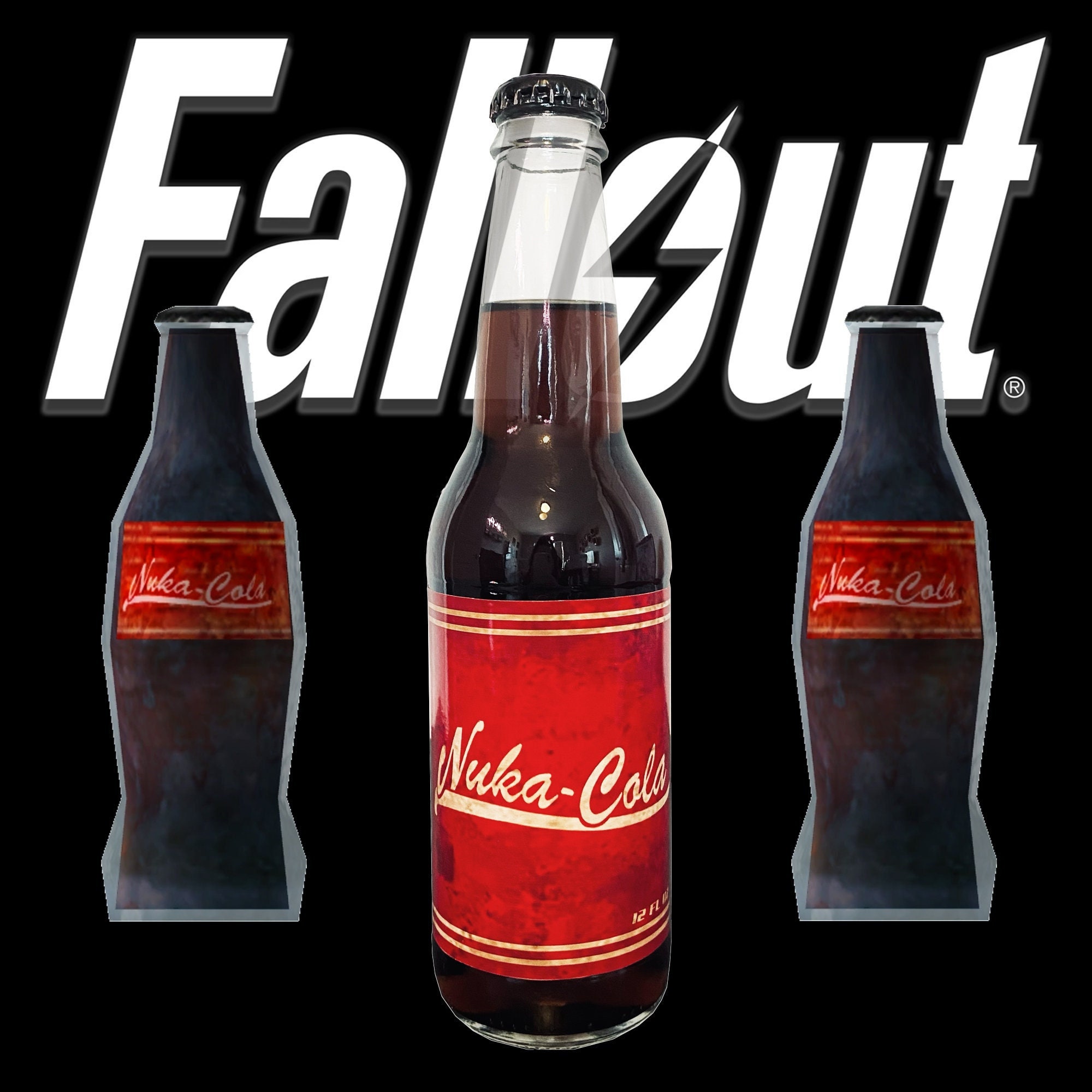 Fallout Nuka Cola Coloured Large Glasses 16oz Homeware