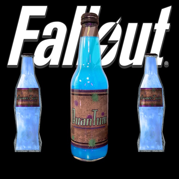 Fallout Nuka-Cola Quantum Bottle Labels