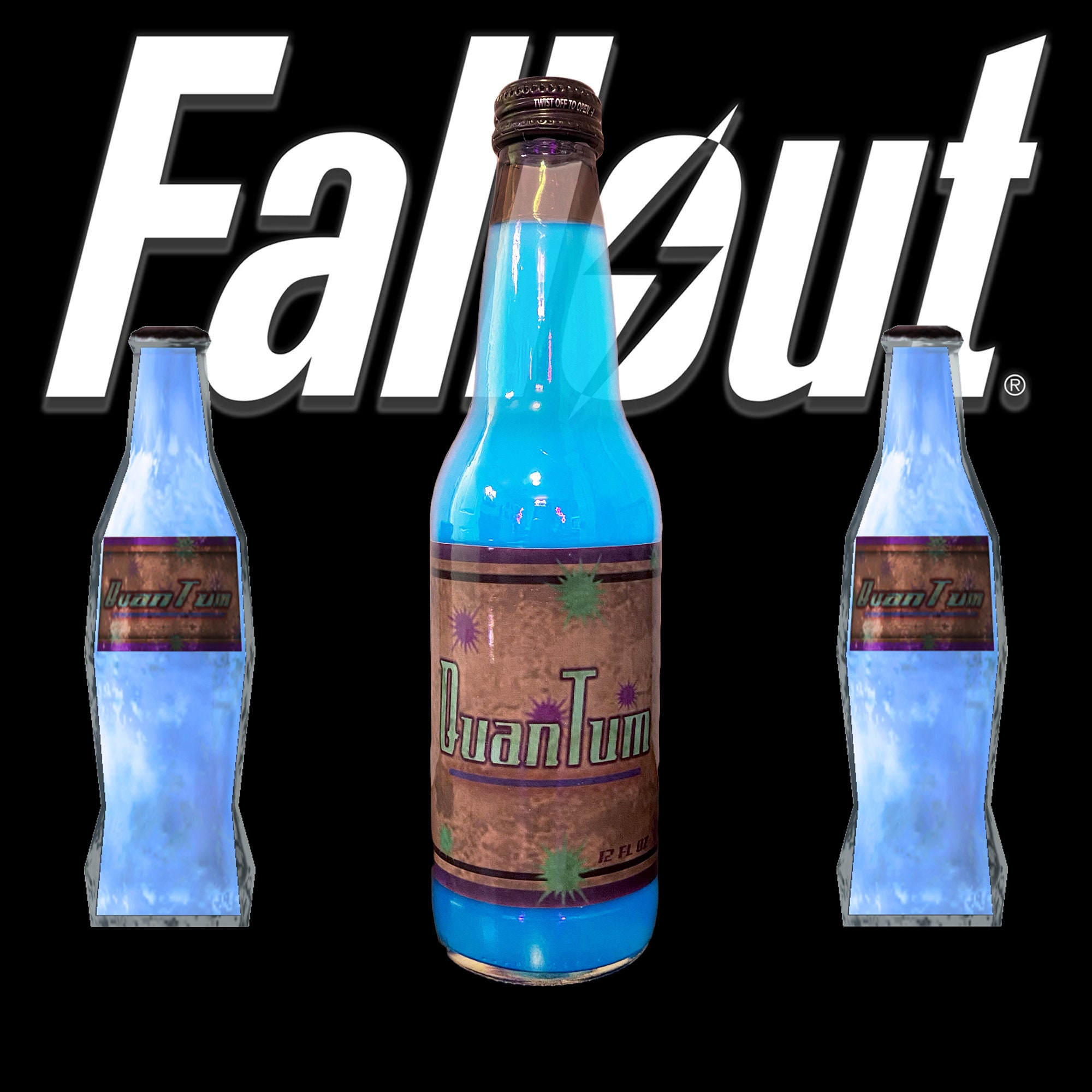 Fallout Nuka-cola Quantum Bottle Labels 
