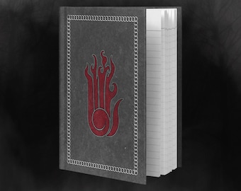 Skyrim Leather Journal: Large Medieval Handbook With Blank Pages