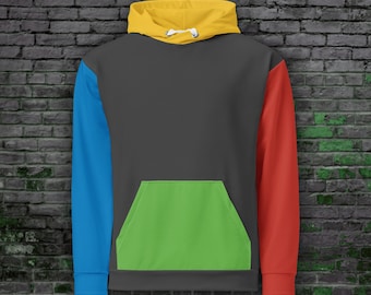 XB360 Retro Gaming 2000s Nostalgia Colorblock Hoodie