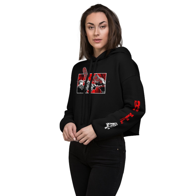 Resident Evil 4 Chainsaw Crop Hoodie