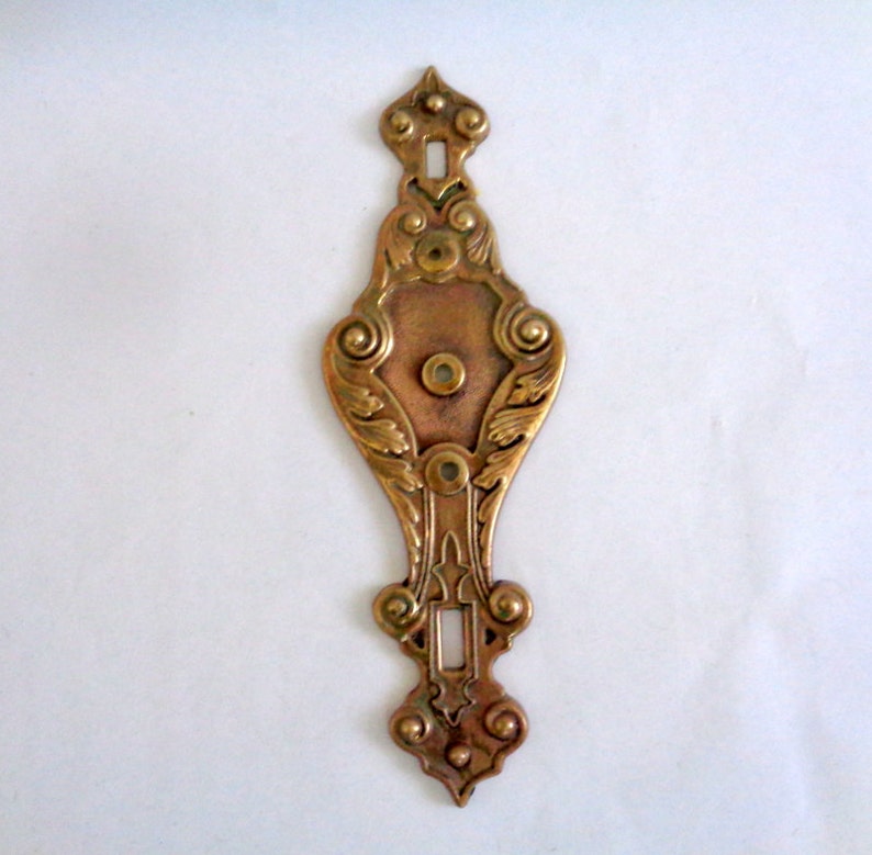 Antique Door Plate Door Hardware Decorative Brass Key Hole Etsy