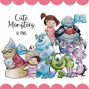 Cute Monsters Clipart | 300 dpi Digital Illustration | Doodle | Commercial License | Scream | Scare | Halloween