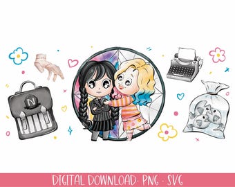 Wednesday Clipart Graphics | 300 dpi Digital Illustration | Commercial License | Sublimation PNG-SVG