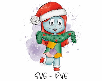 Grafica clipart da incubo di Natale | Illustrazione digitale | Licenza commerciale | Sublimazione PNG-SVG