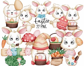 Easter Clipart Graphics | Digital Illustration With Commercial License | Tumblers | Mugs | Decoration | Eggs