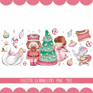 Dziadek do orzechów Grafika clipart | Ilustracja cyfrowa 300 dpi | Licencja komercyjna | Sublimacja PNG-SVG | Ozdoby świąteczne