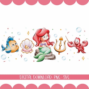 Syrenka Grafika clipart | Ilustracja cyfrowa 300 dpi | Licencja komercyjna | Sublimacja PNG-SVG