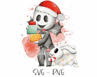 Graphiques Clipart Cauchemar de Noël | Illustration numérique | Licence commerciale | Sublimation PNG-SVG