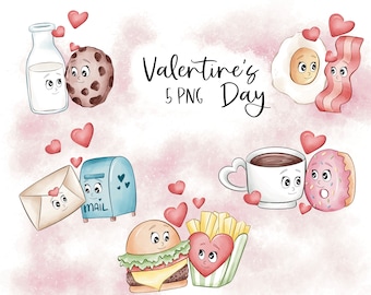 Valentine's Day Couples Clipart Graphics | Valentines Princess | Digital Illustration | Commercial License | Frozen Inspired |