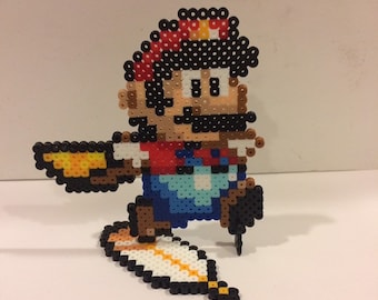 Super Mario World Perler - Cape Mario with Stand