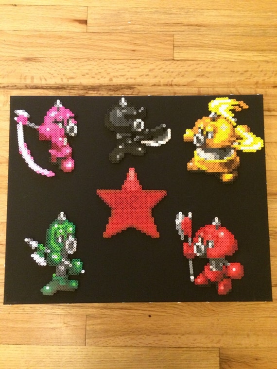Super Mario Rpg Perler Axem Rangers Canvas Etsy super mario rpg perler axem rangers canvas