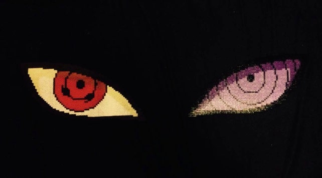 naruto perler rinnegan and sharingan eyes etsy