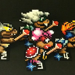 Super Mario 3 Stand Up Perler - Koopa Family