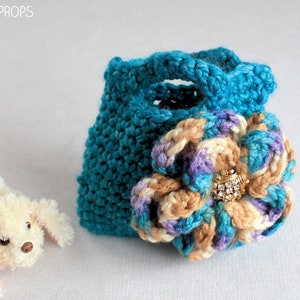 Sac à main pour enfant, sac fait main, accessoires pour enfants, sac à main au crochet, sac pour tout-petits, sacs à main pour enfants, petit sac à main, sac bleu, sac à main bleu violet