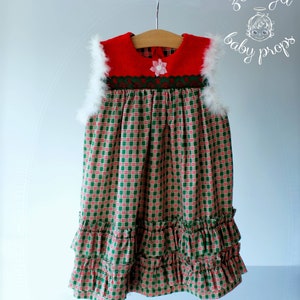 Christmas Dress Flower Crown Baby Girl Baby Photography Etsy